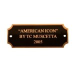 Brass name plate (image for) Brass name plate