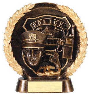 Police High Relief Resin Award