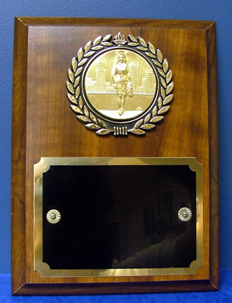 Cherry Finish Plaque with Disk Insert